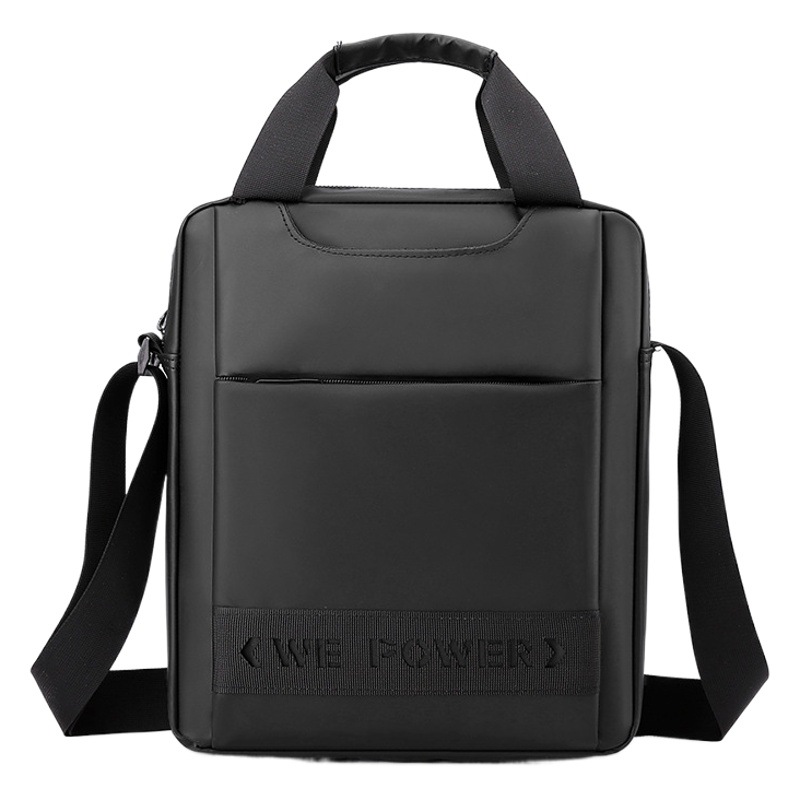 Wepower nuevos hombres de gran capacidad hombro bolsa vertical crossbody bolsa plana Archivo de negocios Portátil Bolsa de hombro