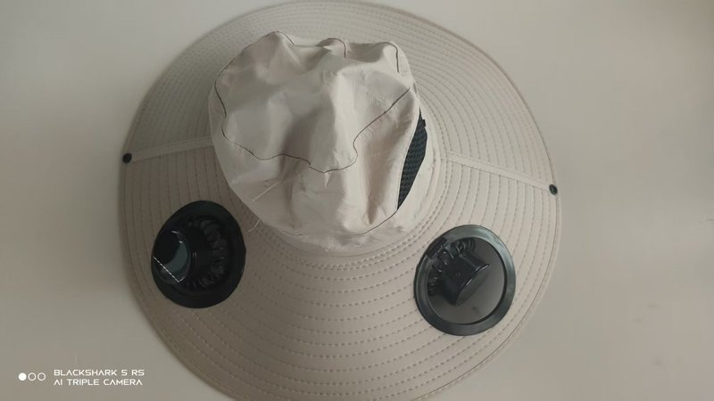 ソーラーファンハットメンズ夏大きなつば抗 UV 漁師帽子登山釣り日焼け止め卸売|undefined