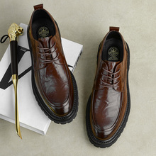 男士皮鞋新款时尚软皮商务正装英伦风高级感皮鞋男款西装帅气鞋子