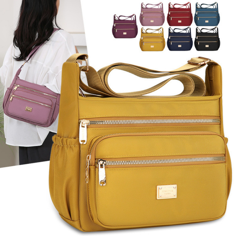 Fashionable Simple Large Capacity Crossbody Bag Women's Multi-compartment Storage All-match Shoulder Bag Travel Middle-aged Mother Bag Fashionable Simple Large Capacity Crossbody Bag Women's Multi-compartment Storage All-match Shoulder Bag Travel Middle-aged Mother Bag