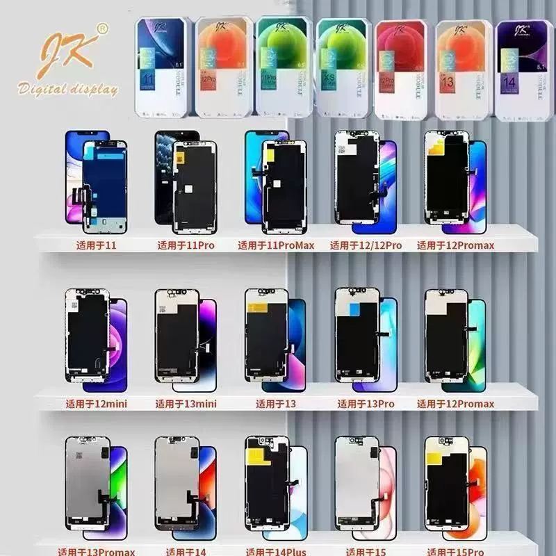 JK Подходит для Apple 11 сборка экрана iPhone12 кросс-бордер дисплей 13/15/14/16 внутренний и внешний экран LCD