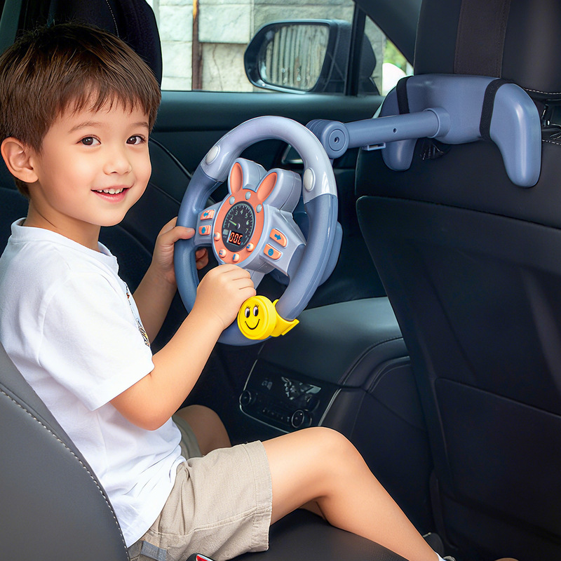 Children's Simulation Steering Wheel for Boys and Girls Early Education Educational Traffic Knowledge Baby Rear Simulation Driving Toys Wholesale