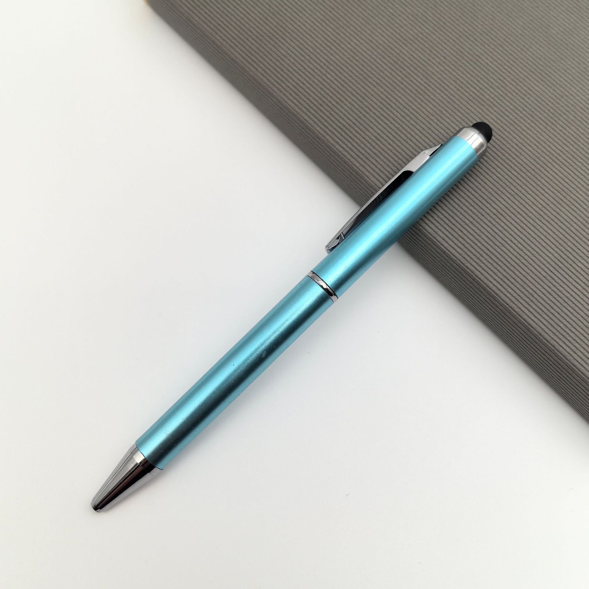 Lápiz táctil multifuncional con pluma de condensador de escritura manual de doble propósito para teléfono inteligente con pluma de bola de condensador de escritura manual universal