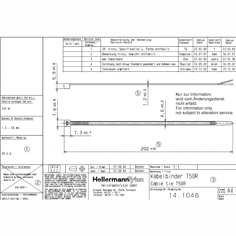 HellermannTyton������̫ͨ��������T50R PA66  T ϵ�� 111-00564