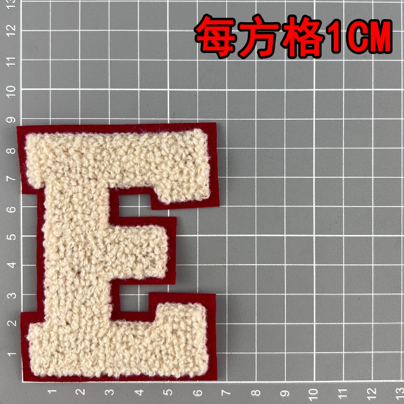 Apricot towel, baseball uniform, English letters, (Physicals), with embroidery