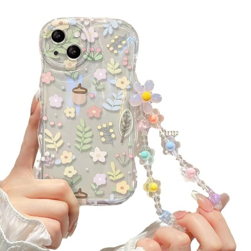 Fresh little floral design compatible with Apple 15, girly iPhone 14 Pro Max case—fully covered for 13 Pro, 12, and 11 models.