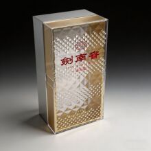 钻石款剑南春白酒包装盒定制 高透明五面盒酒罩定做工厂