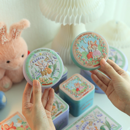 Small drum-shaped can wedding candy box candy box jewelry gift tinplate box flower tea can packaging box wedding wedding