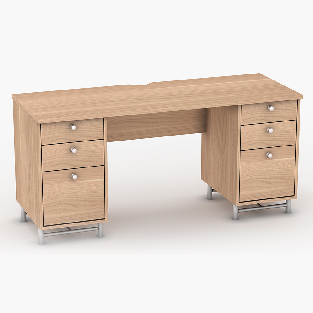 Mesa de escritorio gruesa, mesa de oficina, escritorio de computadora de oficina, simple, muebles de oficina modernos, escritorio de escritorio doméstico con cajón image 6