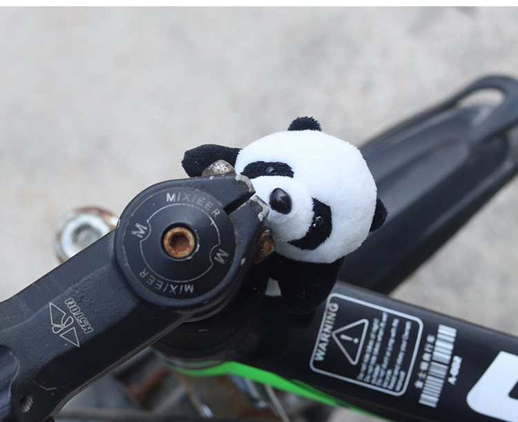 Cute Panda Doll Decoration Accessories for Bicycle, Electric Bike, Motorcycle