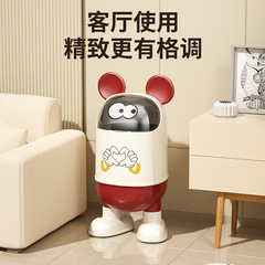 垃圾桶家用2025新款客厅轻奢高档翻盖大容量厨房卧室卫生间高颜值