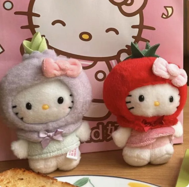 黒と白のラブバックル kt 人形ペンダント ジョングユと同じスタイルのかわいい人形ペンダント女の子ぬいぐるみ KT 猫キーホルダー|undefined