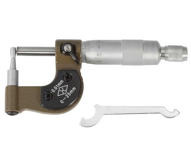 上量壁厚千分尺0-25mm管壁厚分厘卡测管测微仪器千分卡尺测微器