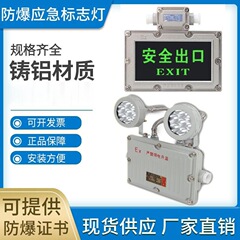 防爆双頭緊急灯二合一出口避難標識表示灯消防通路LED防爆緊急灯