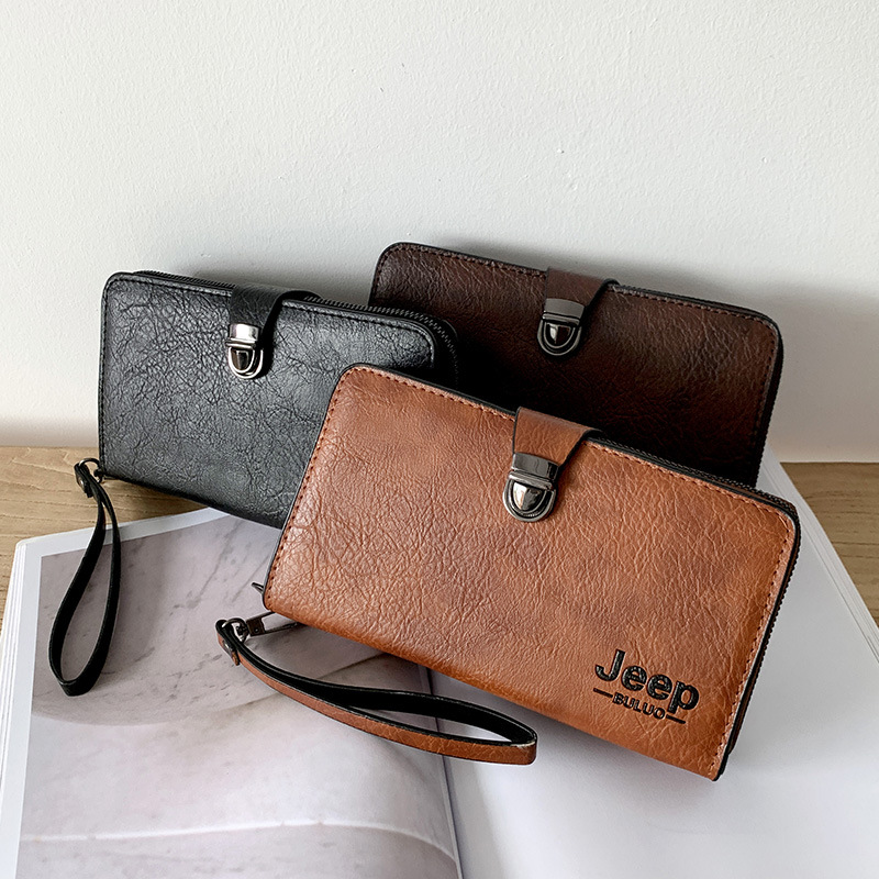 [new product launch] a portable man's wallet with large capacity leisure handbag and mobile phone for successful men