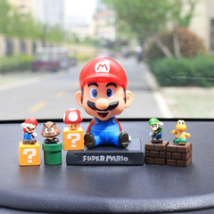 Mary Mario Brothers Cute Car Ornaments Bobblehead Doll Car Interior Supplies Accessories Creative Internet Celebrities Men and Women