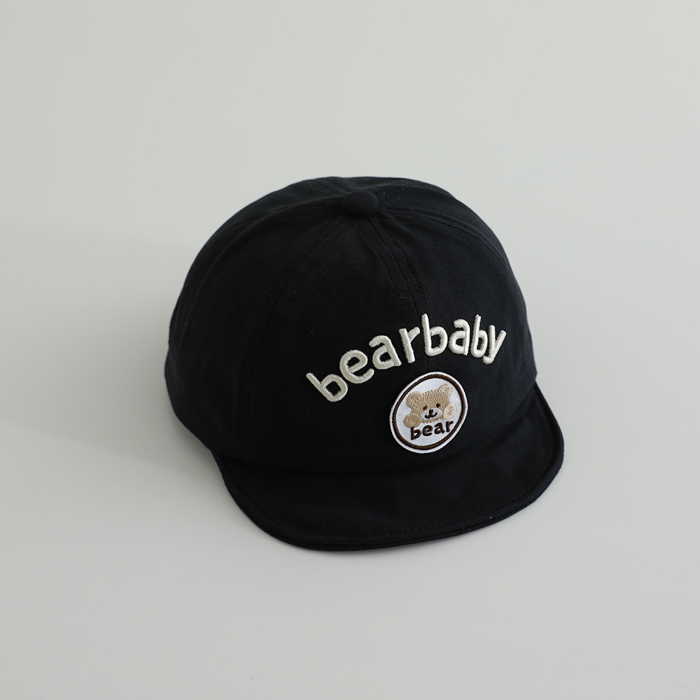 Primavera y otoño delgada sombrero de béisbol para bebés de estilo coreano letras gorra de boca de pato de moda para viajar gorra solar