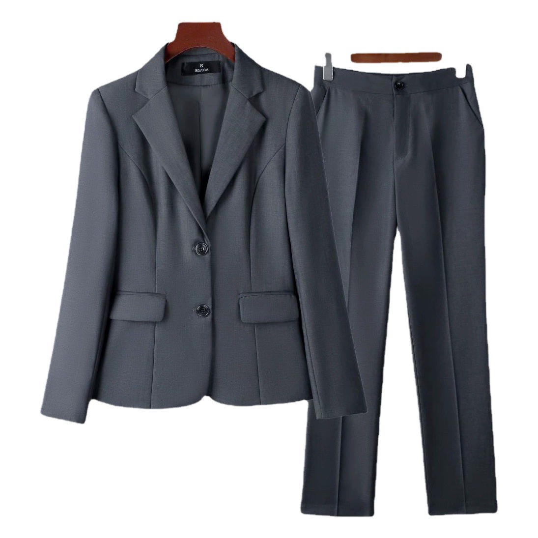 Классический профессиональный женский костюм для работы Serge из утолщенной искусственной шерсти, униформа для уборки, модный костюм для клерка