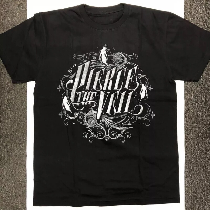 Black Cotton Unisex Shirt with Short Sleeves and Veil, Summer Casual Crew Neck Cotton Shirt for Men and Women