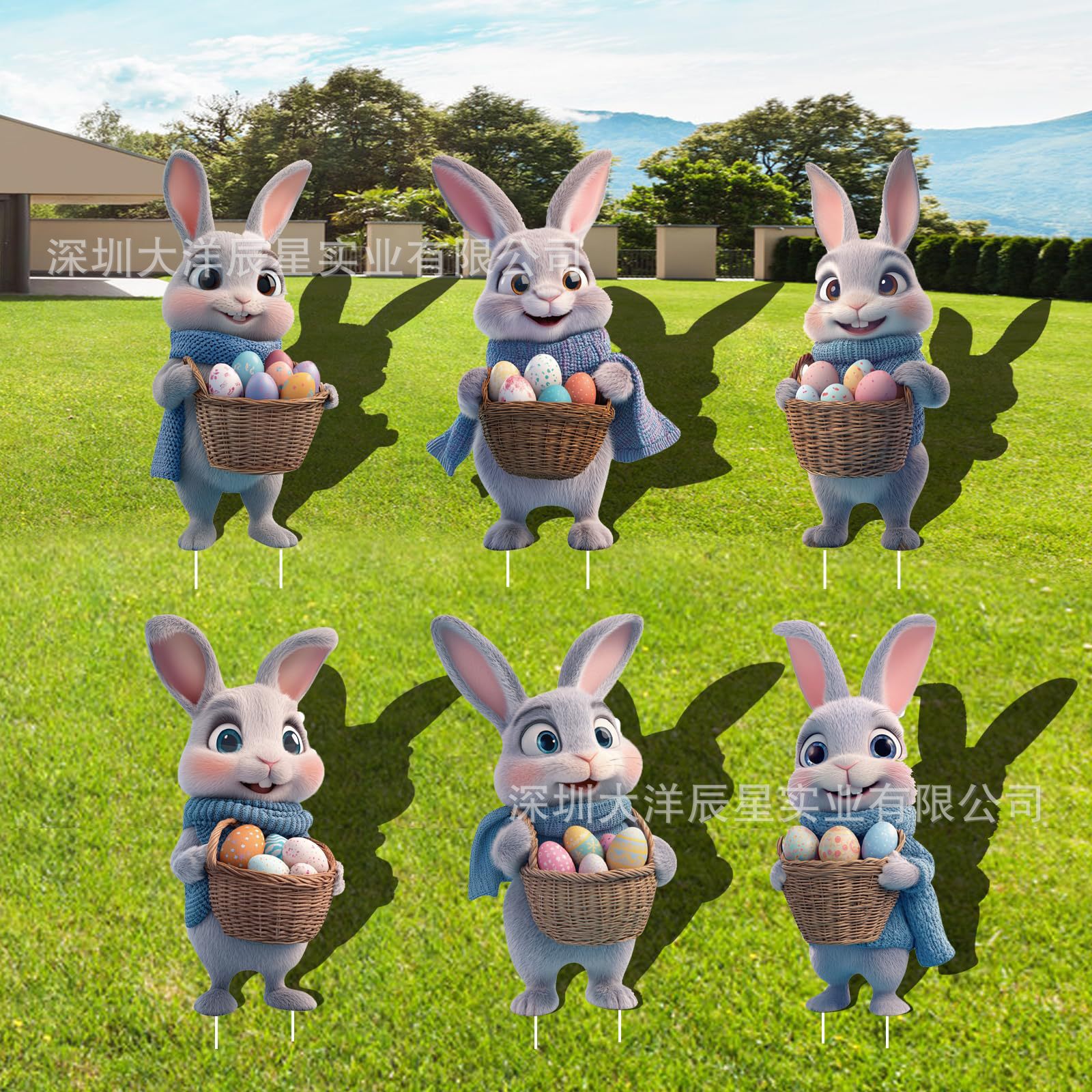 부활절 정원 장식 팻말 43