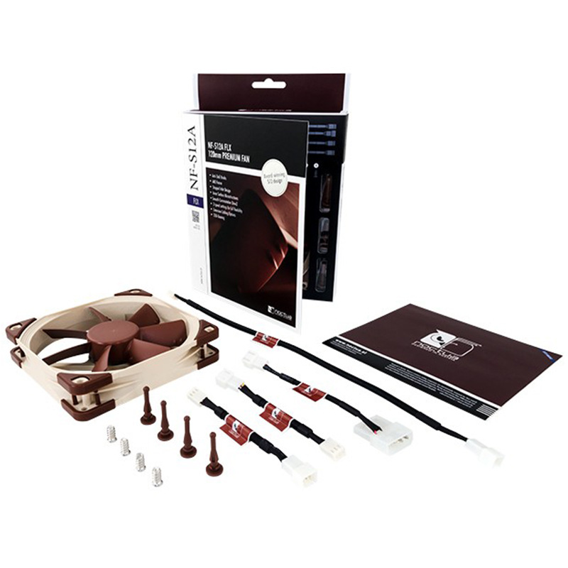 Noctua NF-S12 AFLXSSO2 Generation Magnetically Stable Bearing12cm Desktop Computer Silent Chassis Fan