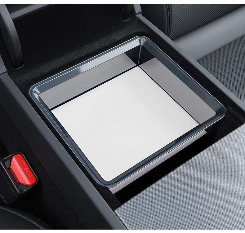 Suitable for Tesla's New Model Y/Yl Center Console Armrest Storage Box, New 3-Specific Storage Box