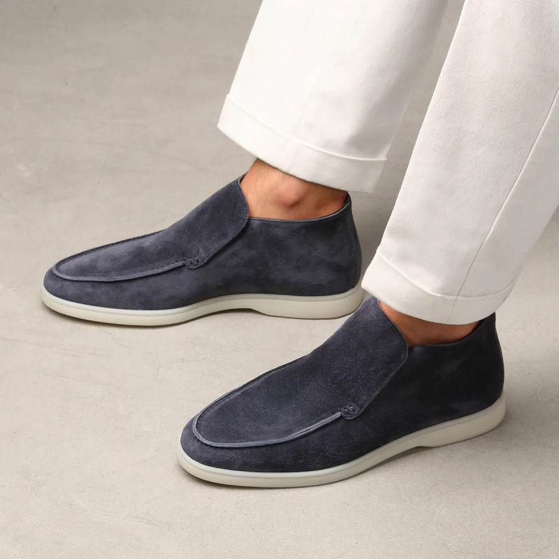 2026 Amazon Independent Site Cross-Border Foreign Trade New European and American Men's Loafers British Style Lightweight Moccasins Size 48