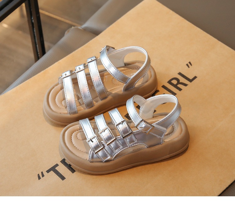 Mädchen Gladiator Sandalen Mit Knöchelriemen Für Den Sommer_voghion.com