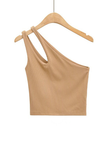  Summer New Arrival: European and American Style Short, Sexy Off-Shoulder & Backless Slim-Fit Tank Top