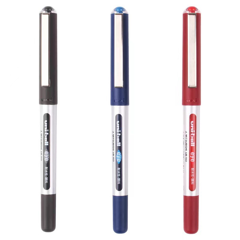 일본 미쓰비시 유니 UB-150 중성 스트레이트 액체 볼펜 사무실 서명 펜 학생 사무실