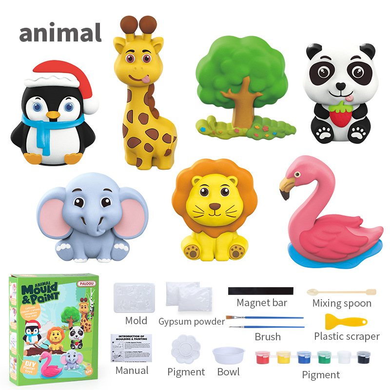 DIY Гипсовая живопись краска (животное)