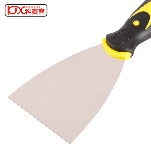 Manufacturer wholesale two-color handle stainless steel putty knife scraper batch knife trowel cleaning shovel putty knife putty shovel