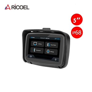 5 düymlük motosiklet GPS naviqatoru, simsiz Carplay/Android Auto, Bluetooth