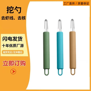 新款龙眼去核器桂圆去核器挖肉器去虾胃虾脑神器厨房工具不锈钢