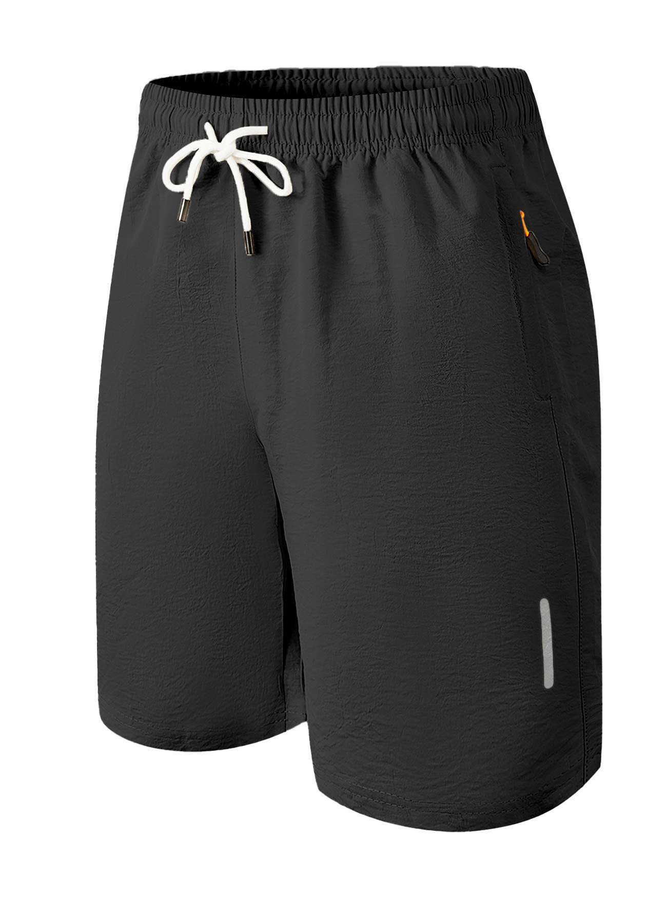 Hombres europeos y americanos Amazon deportes de ocio transfronterizos de secado rápido bolsillo corto tejido con cremallera pantalones tácticos de playa de moda callejera