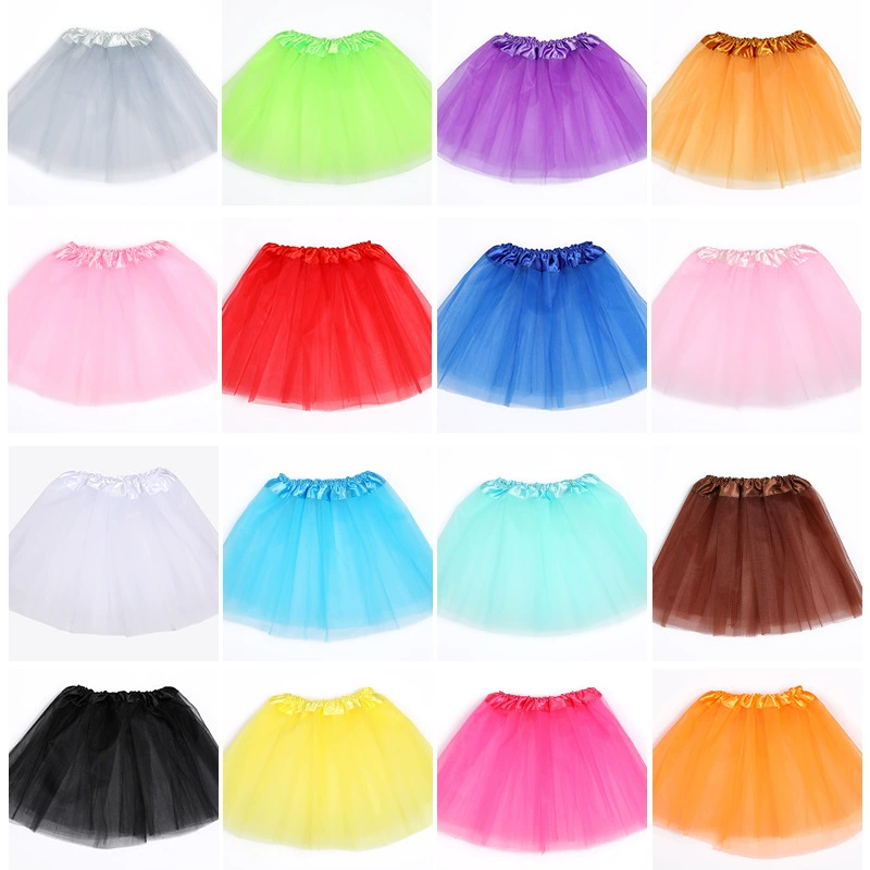 Европейская и американская фабрика по производству юбок из газели, детская одежда, юбка-пачка для детей, трехслойная юбка из трех частей, юбка-пачка принцессы, оптовая продажа, трансграничная торговля на Amazon