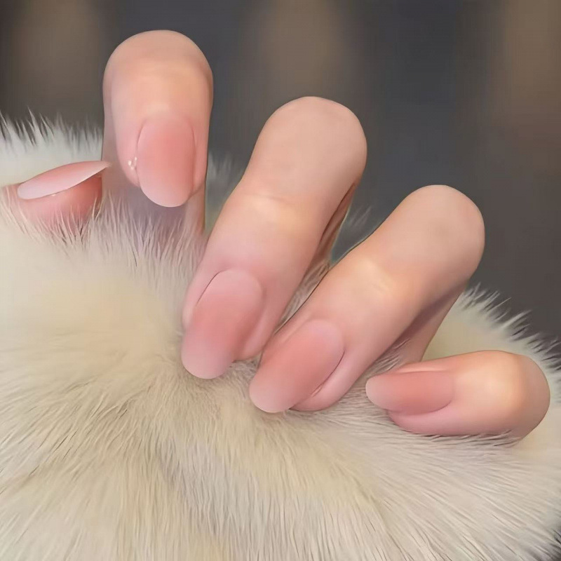 Peach Matte Nail Stickers Gradient Pure White-Enhancing Nail Art Wearable Nails Finished Matte High-End Frosted Wearable Nails Peach Matte Nail Stickers Gradient Pure White-Enhancing Nail Art Wearable Nails Finished Matte High-End Frosted Wearable Nails
