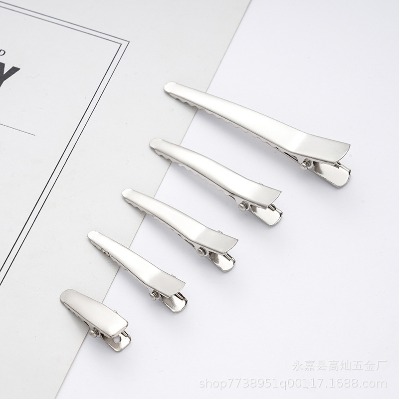 Silver Black Metal Duckbill Clip, Pointed Clip, Alligator Clip, Bow DIY Hair Clip, Bird Spring Clip Silver Black Metal Duckbill Clip, Pointed Clip, Alligator Clip, Bow DIY Hair Clip, Bird Spring Clip