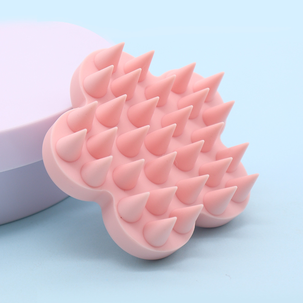 Productos de limpieza para mascotas transfronterizos Baño de perros Baño de gatos Cepillo de baño de silicona suave de doble uso húmedo y seco Cepillo para mascotas