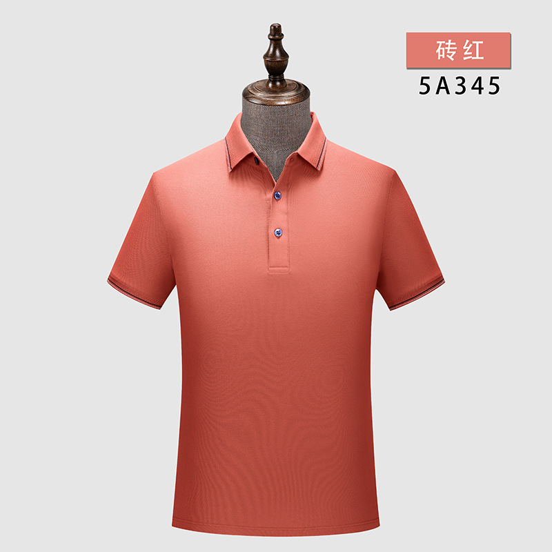 De gama alta 5A antibacteriano anticuerpo desodorante antiácaros verano hombres de manga corta de algodón solapa Camiseta polo logotipo impreso personalizado