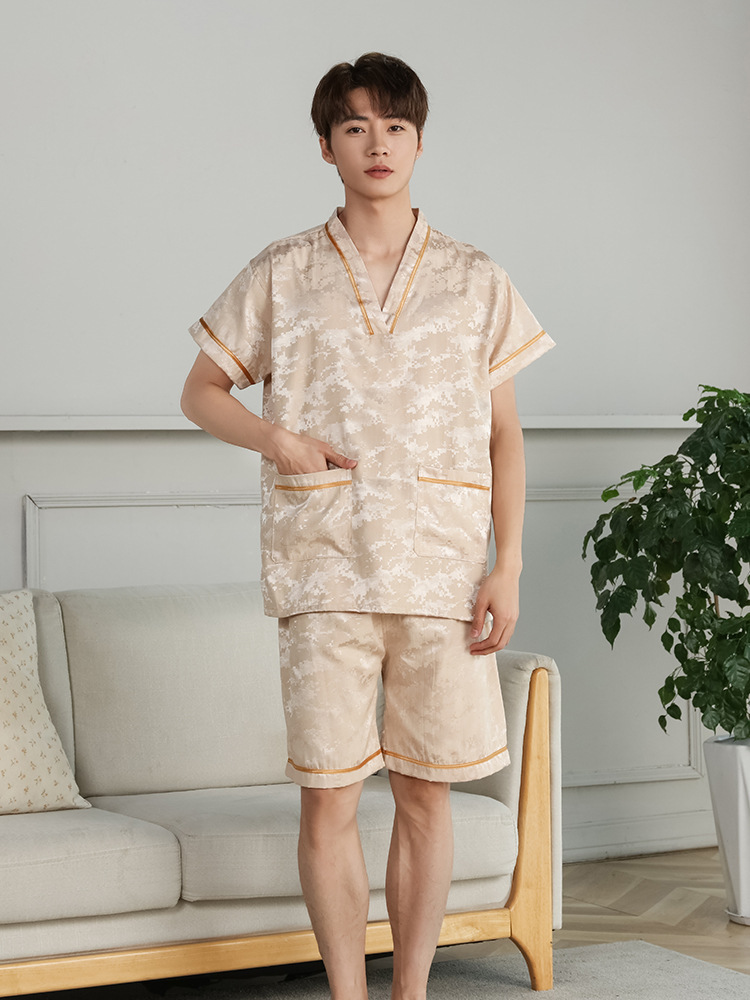 칸 김이 나는 옷 2024 새로운 면 여성 마사지 옷 사우나 목 옷 목욕 옷 남성 발 치료 가게 게스트 PENG QUAN