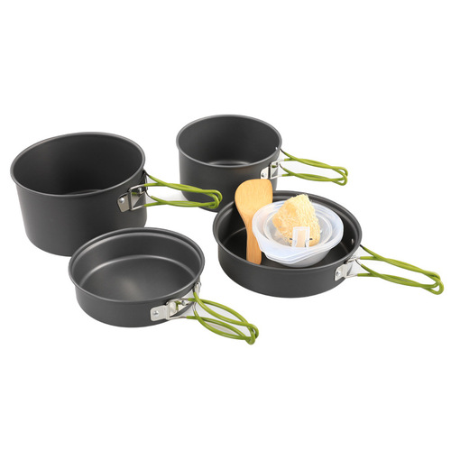 DS-301 Outdoor Cookware Set, 2-3 Person Camping Cookware Set, Portable Outdoor Cookware, Outdoor Stove Cookware Set