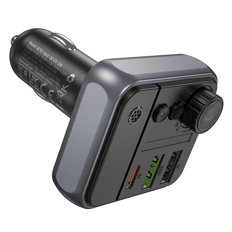 BOROFONE BC50 Car Bluetooth FM Transmitter PD20W QC3.0 Audio Receiver Compact Body