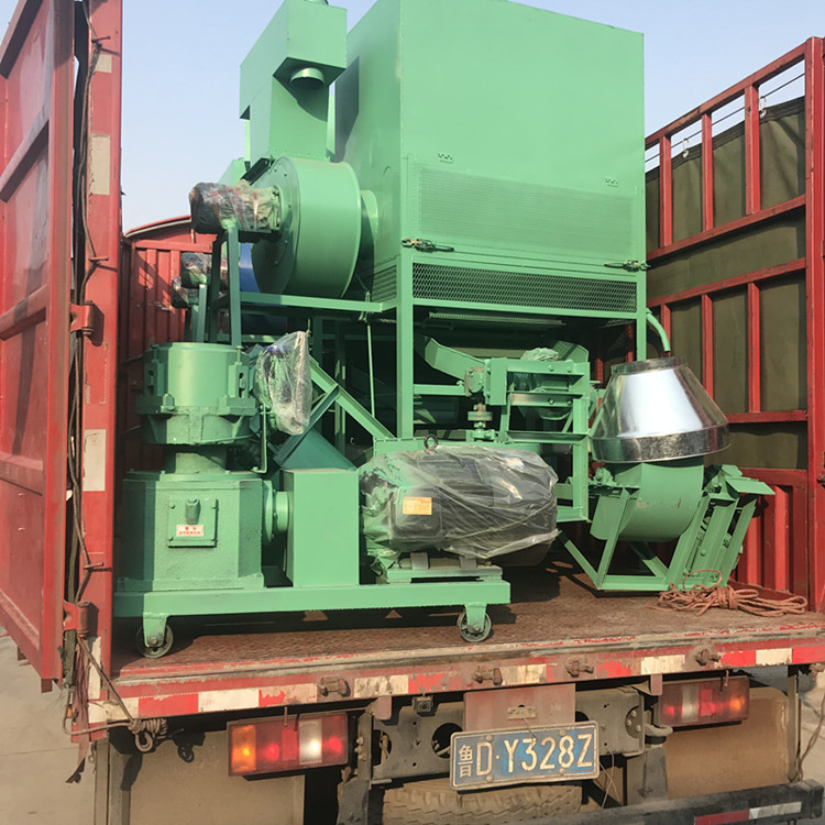 玉米芯深加工饲料机 玉米猫砂颗粒风干机 除尘混合饲料生产线