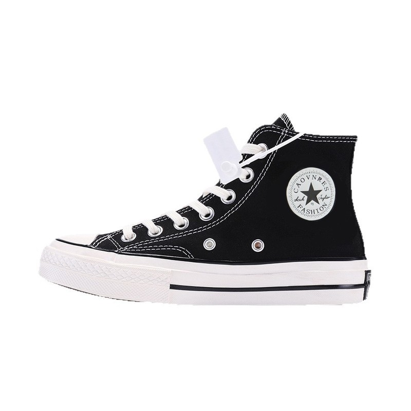 Meiqi Converse Putian Pure Original 1970 年代の男性と女性用キャンバスシューズ、ハイとローの多用途耐摩耗性スニーカー、韓国風のカップルシューズ|undefined