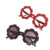 Brand universal children's glasses flower-shaped solar-powered, cute sunglasses girl's, wide color palette