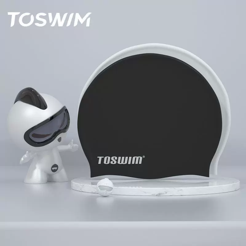 TOSWIM Tuosheng шапочка для плавания, для мужчин и женщин, подходит для длинных волос, водонепроницаемая и комфортная силиконовая
