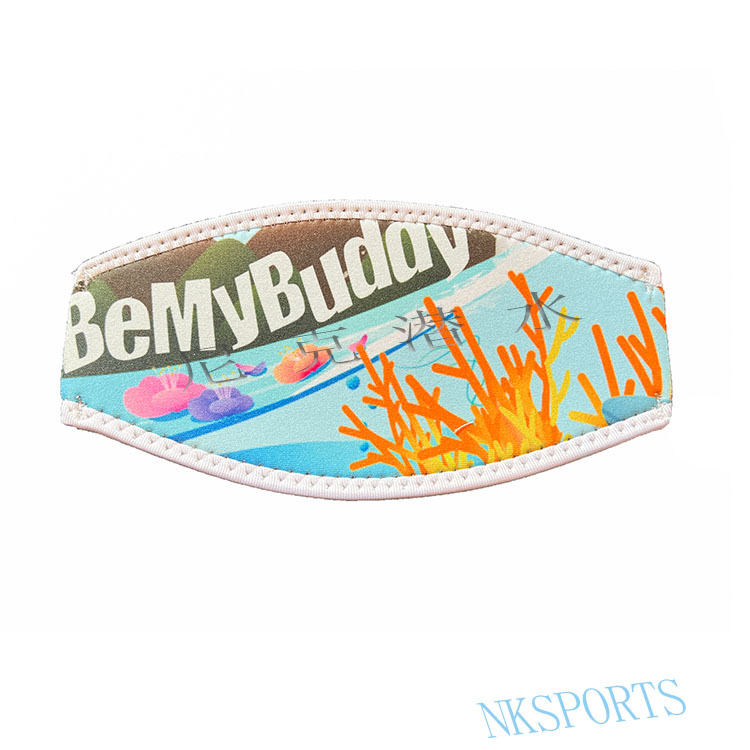 Customized Professional Diving Mask with Neoprene Anti-Tangle Diving Hairband Double-Sided Opening Snorkeling Mask Strap