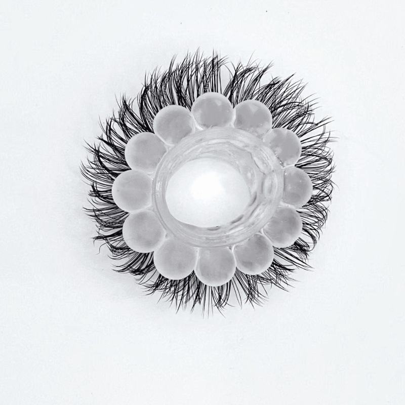 Silicone Sheep-Eye Penis Ring with Horse-Hair Texture, 2.0 cm Dual-Row Black — detail image 6