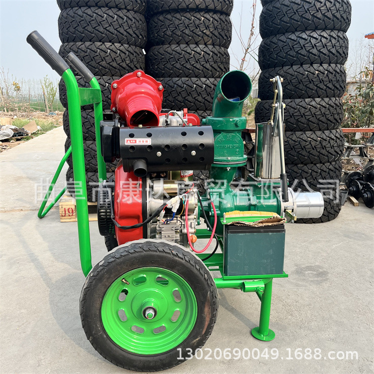 手推式排水泵工地防汛排水泵4寸6寸8寸10寸柴油泵 汽油水泵防汛泵